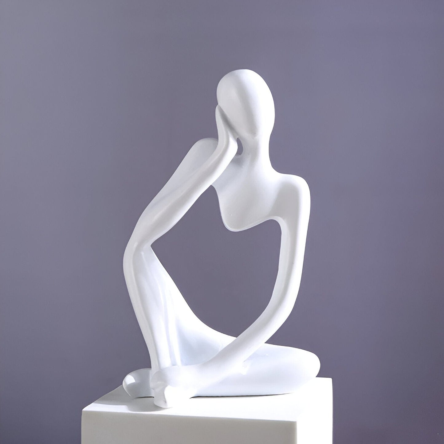 Abstract Thinker Figurine Sculpture