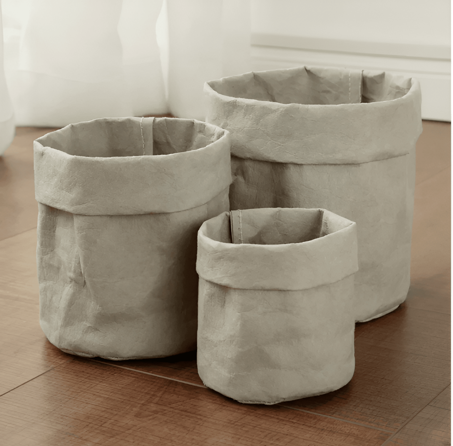 Rustic Cloth Planter Basket