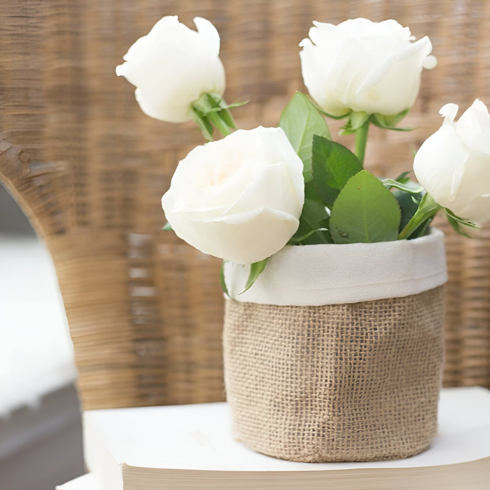 Rustic Cloth Planter Basket