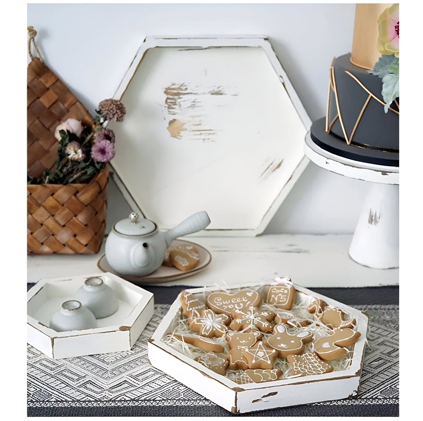 Farmhouse Wooden Tray Collection