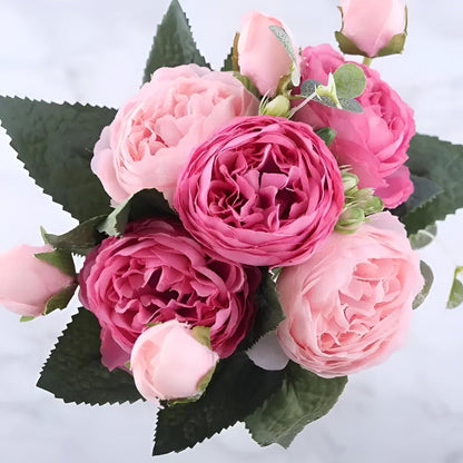 Silk Faux Peonies Artificial Flowers