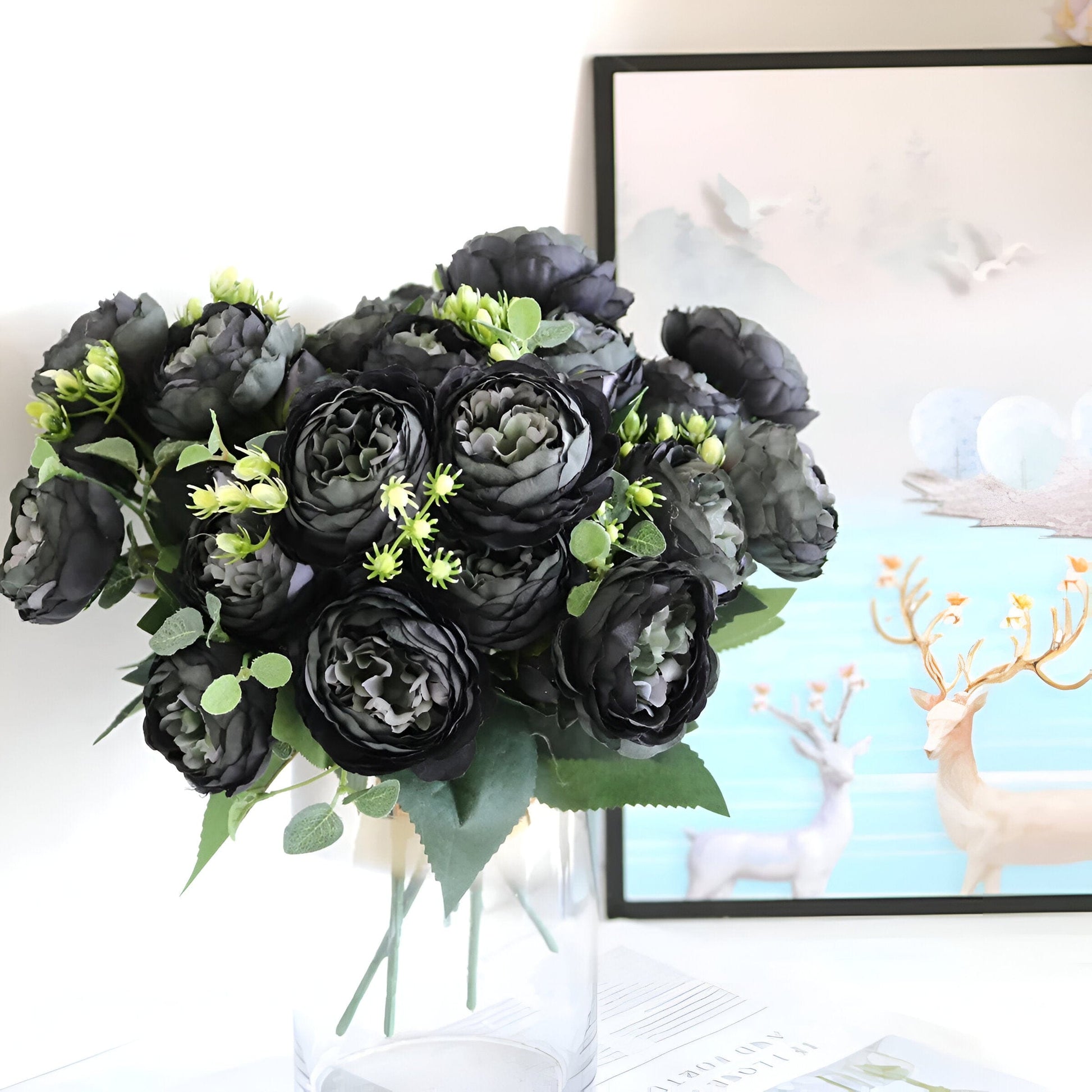 Silk Faux Peonies Artificial Flowers