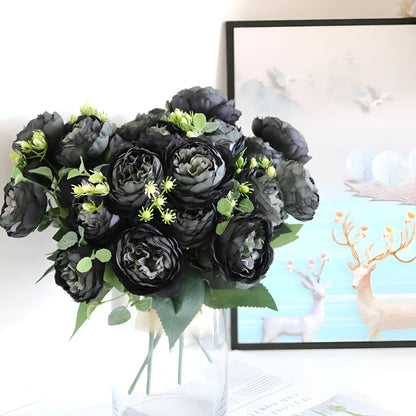 Silk Faux Peonies Artificial Flowers