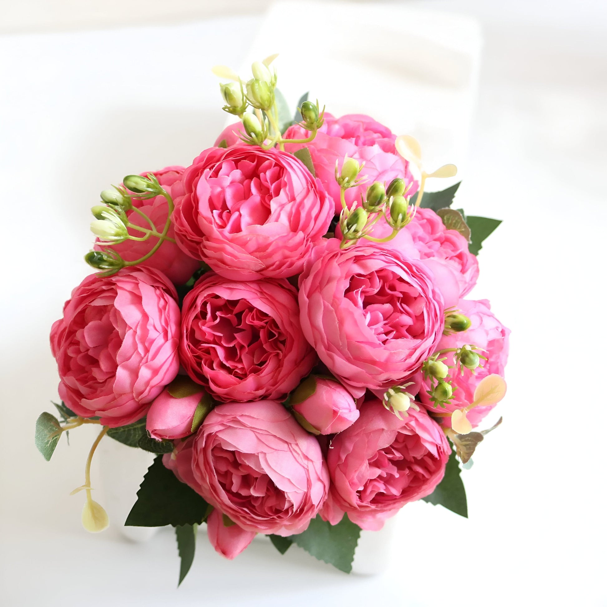 Silk Faux Peonies Artificial Flowers