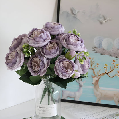 Silk Faux Peonies Artificial Flowers