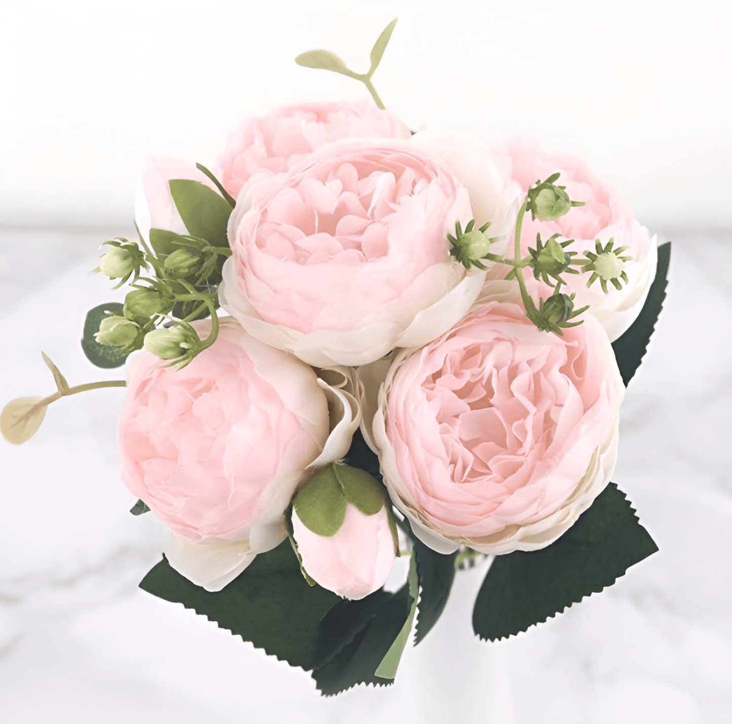 Silk Faux Peonies Artificial Flowers