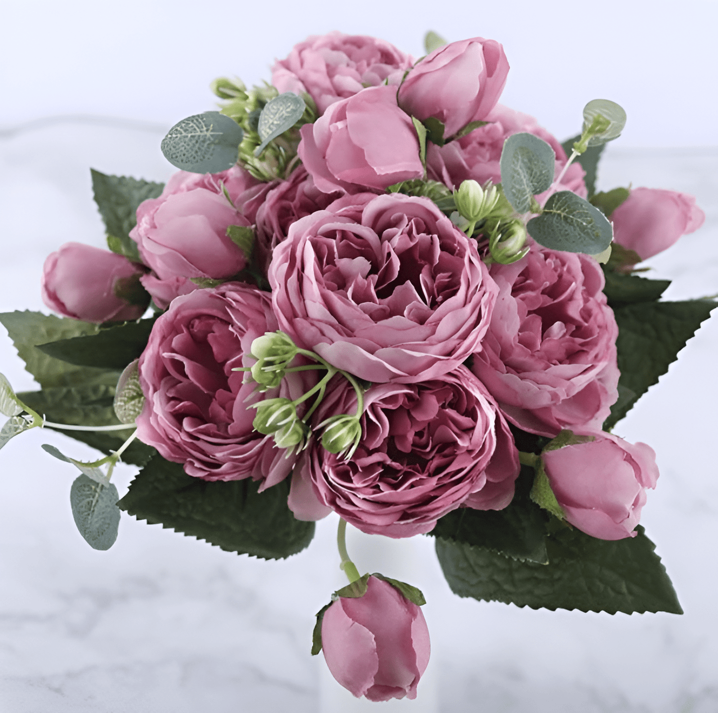 Silk Faux Peonies Artificial Flowers