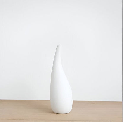 Water Drop White Porcelain Vase