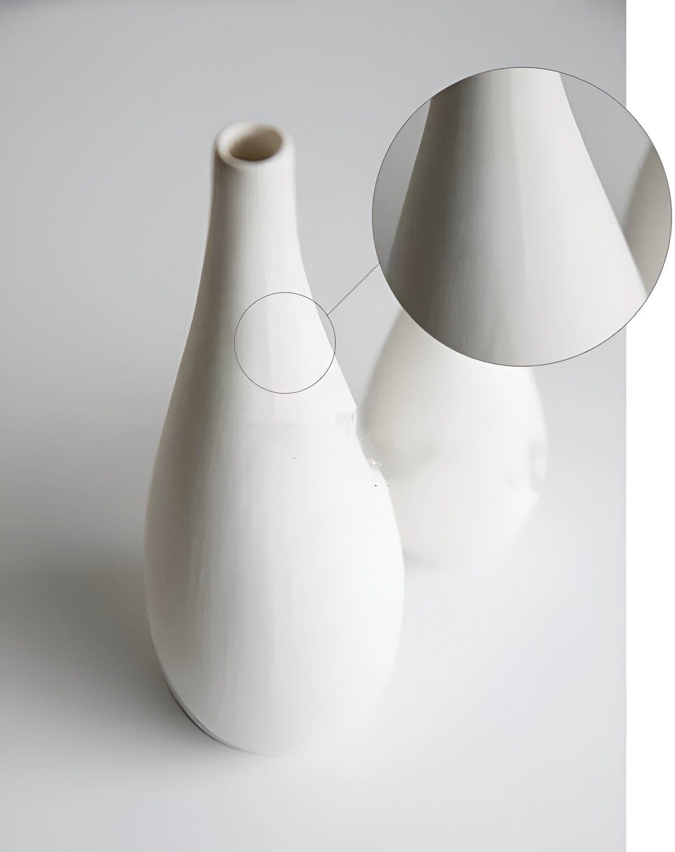 Water Drop White Porcelain Vase