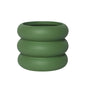 Round Rolls Ceramic Plant Pot