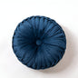 Velvet Ruffle Round Cusion Throw Pillow