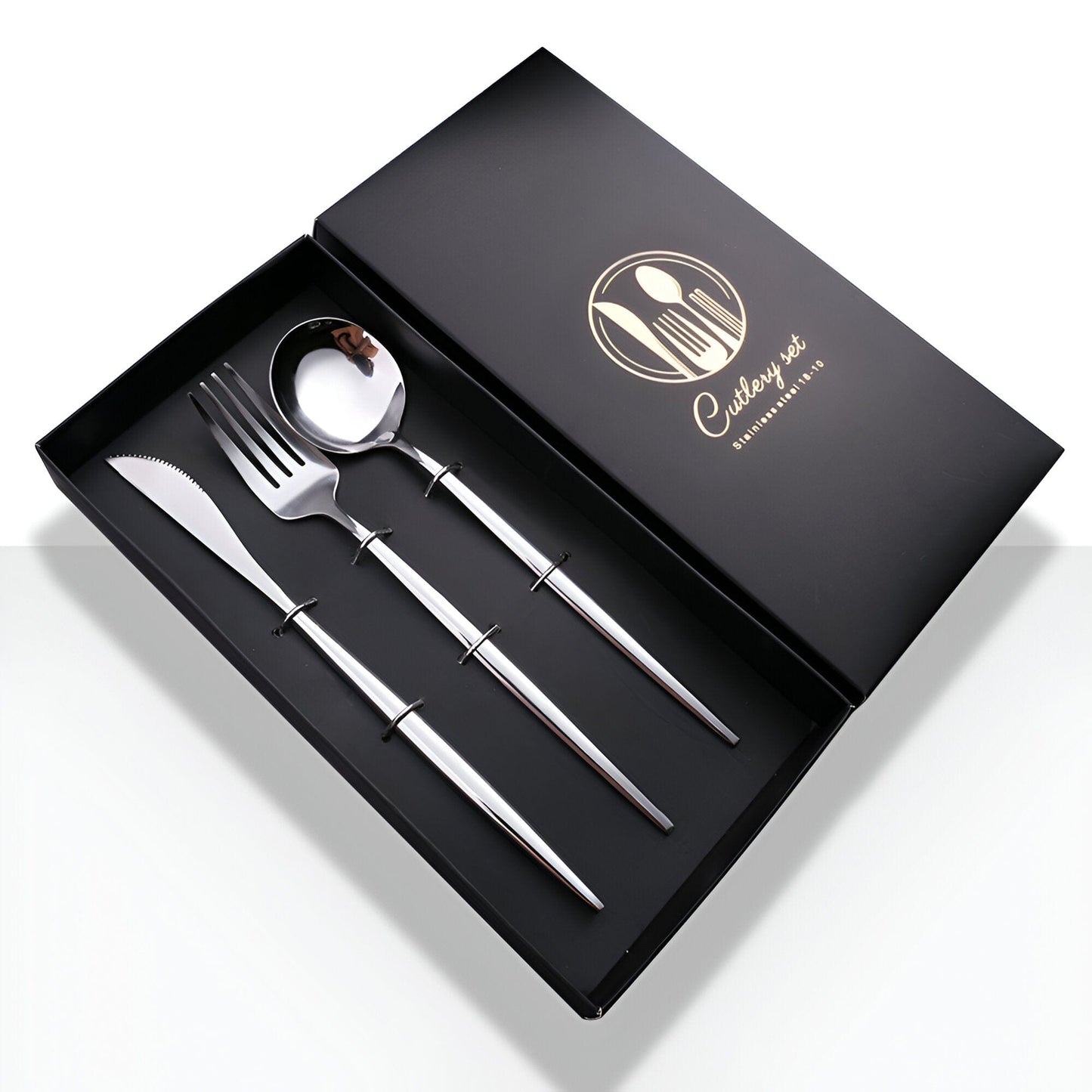 Bright Stainless Steel Utensil Set