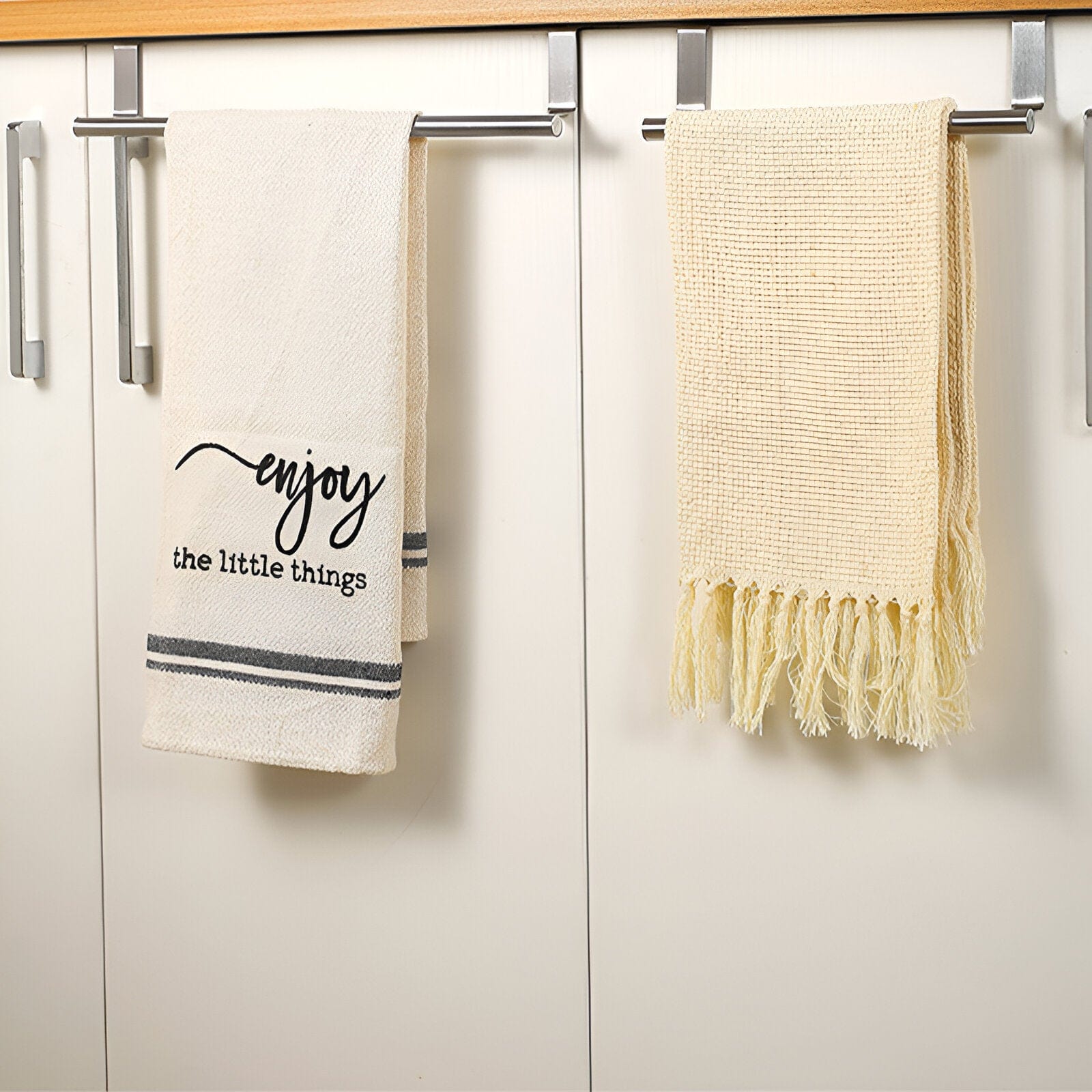 Over Cabinet Door Stainless Steel Towel Rack