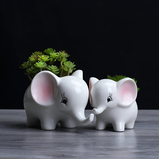  Ceramic Elephant Planter Pot