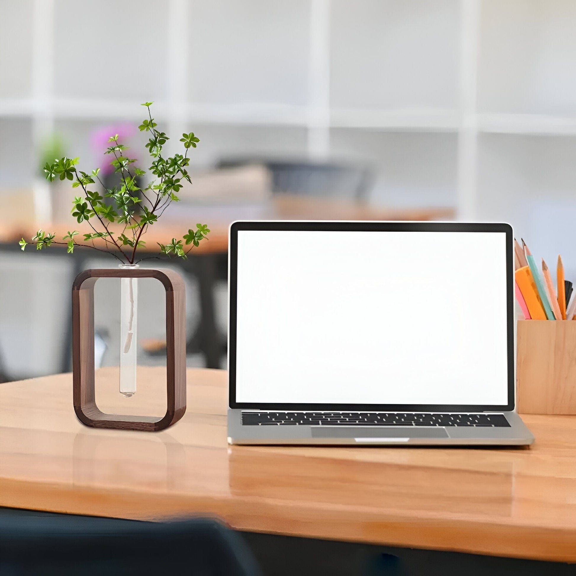 Wood + Glass Propagation Vase