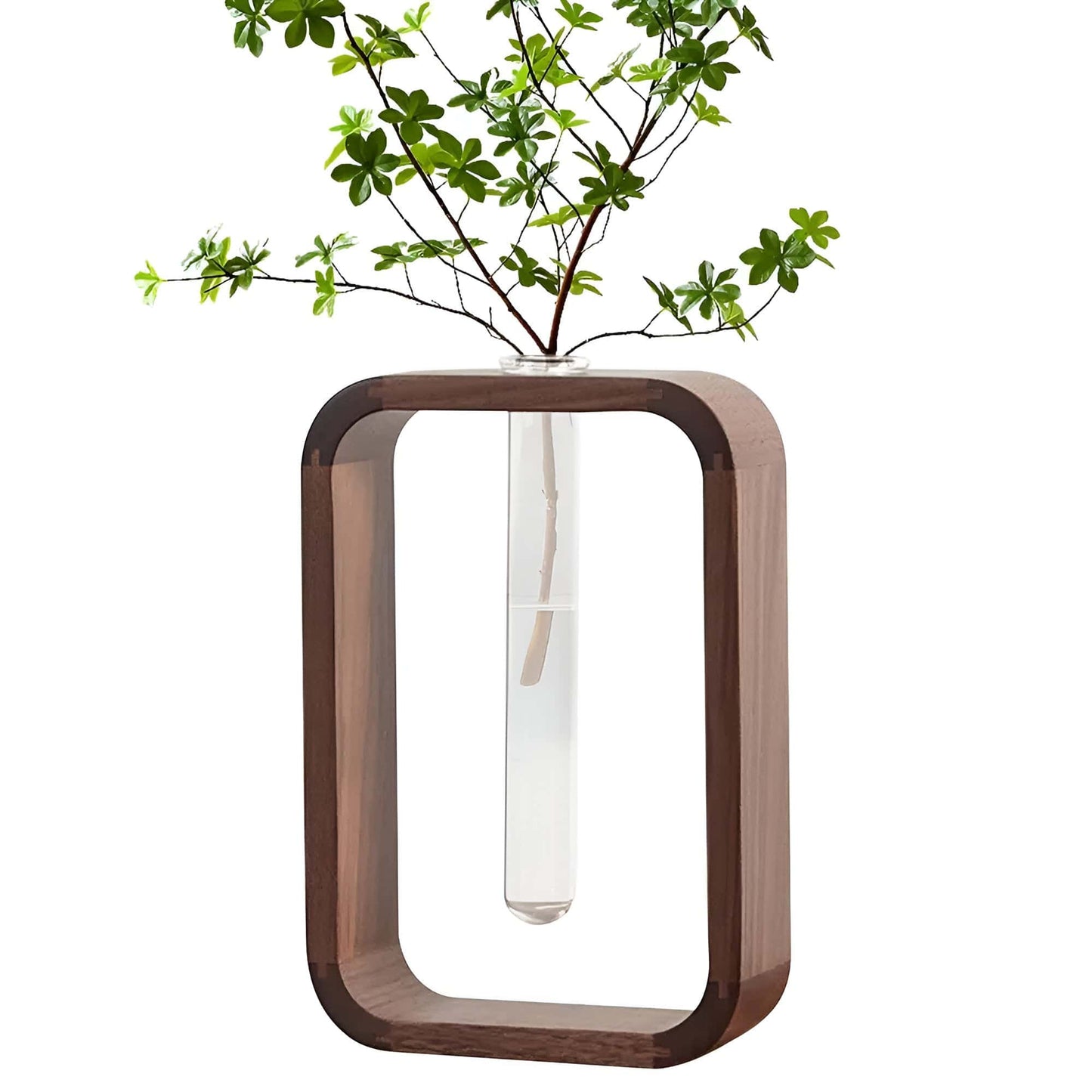 Wood + Glass Propagation Vase