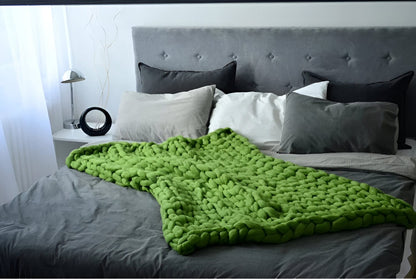 Hygge Chunky Knit Throw Blanket