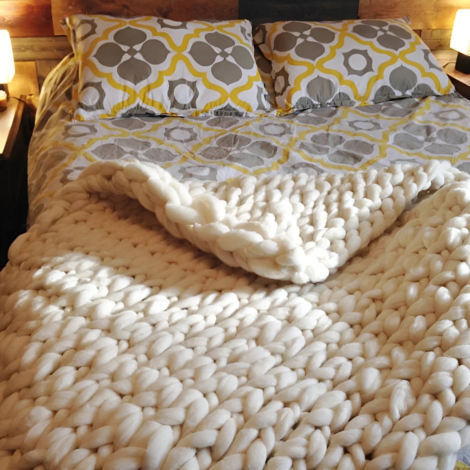 Hygge Chunky Knit Throw Blanket