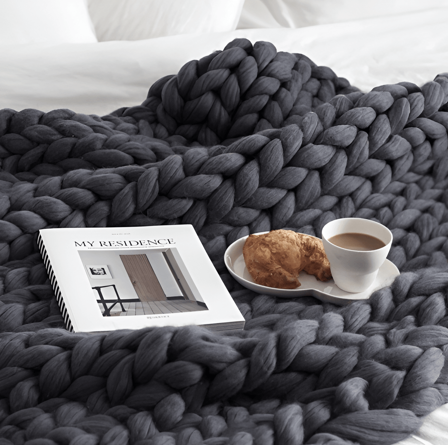 Hygge Chunky Knit Throw Blanket