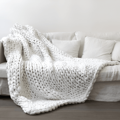 Hygge Chunky Knit Throw Blanket