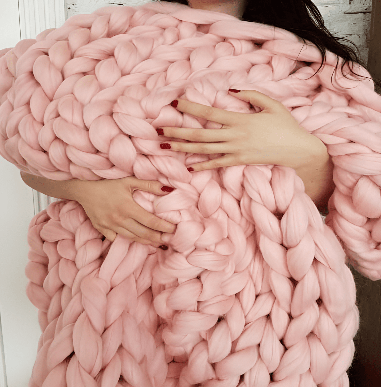 Hygge Chunky Knit Throw Blanket