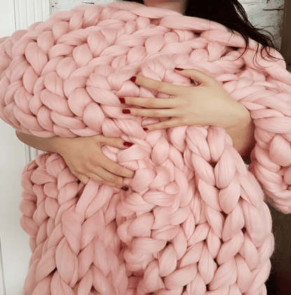 Hygge Chunky Knit Throw Blanket