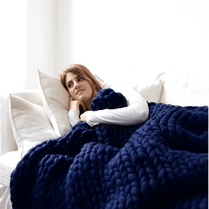 Hygge Chunky Knit Throw Blanket