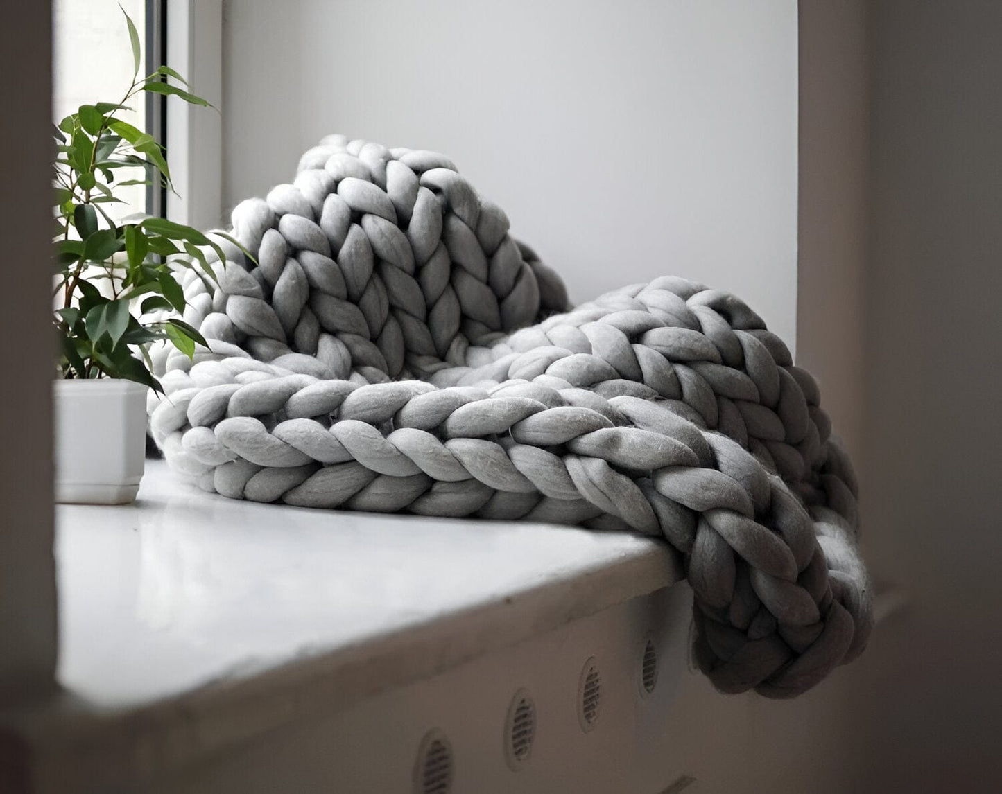 Hygge Chunky Knit Throw Blanket