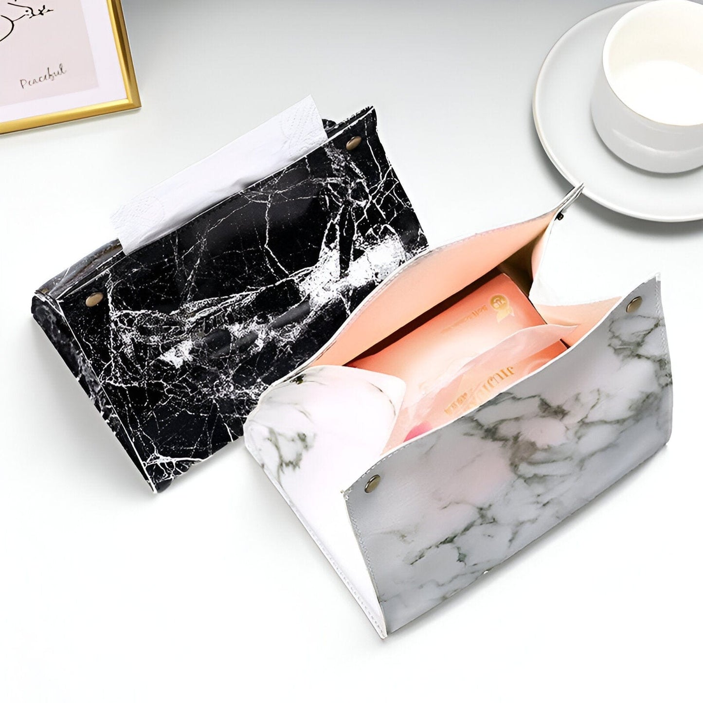 Marble Tissue Case