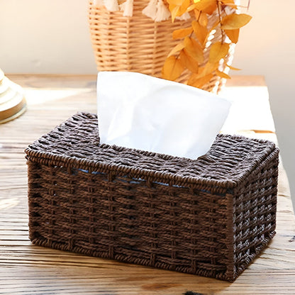 Rattan Tissue Box