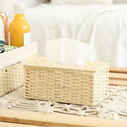 Rattan Tissue Box