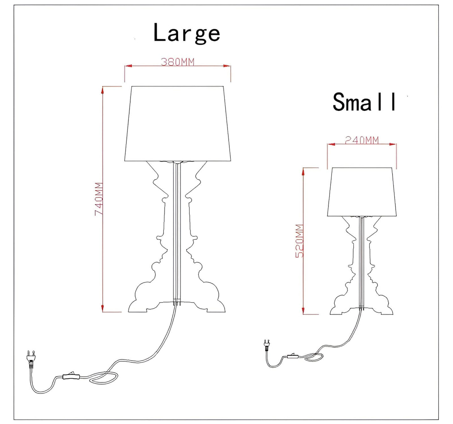 Modern Baroque LED Table Lamp