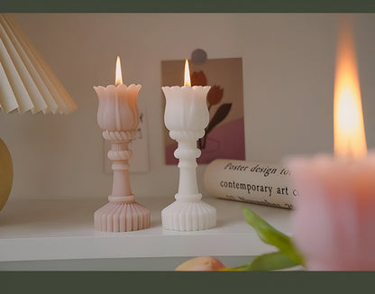 Soothing Tulip Candle Decor