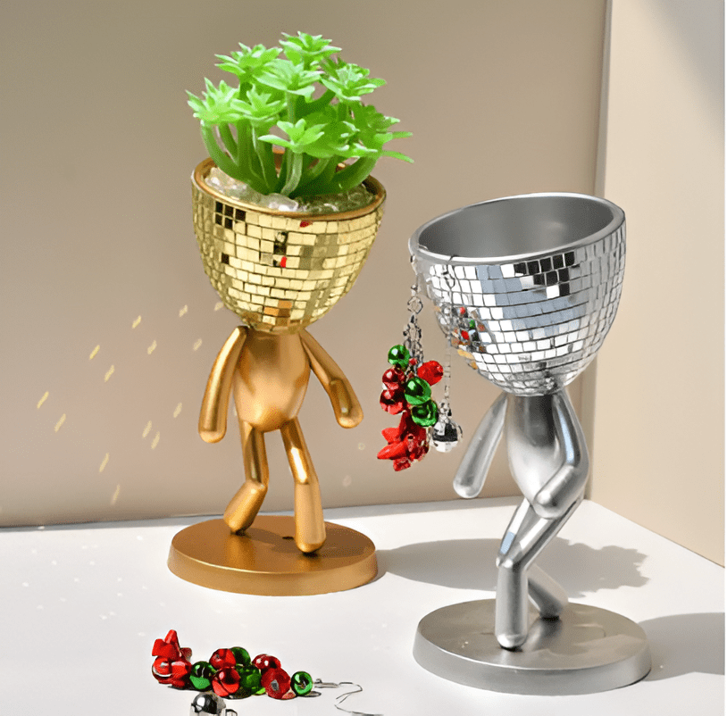 Figurine Disco Tiles Planter