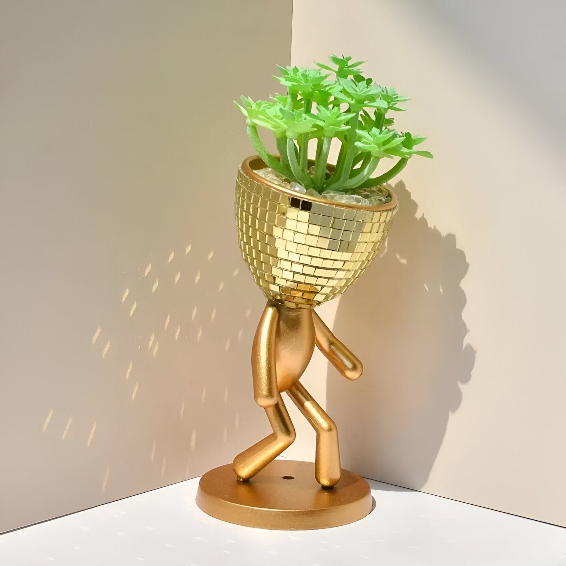 Figurine Disco Tiles Planter