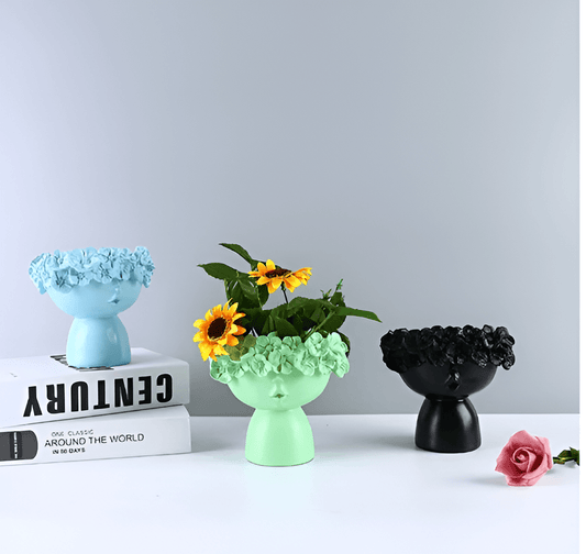 Colorful Flower Crown Vase