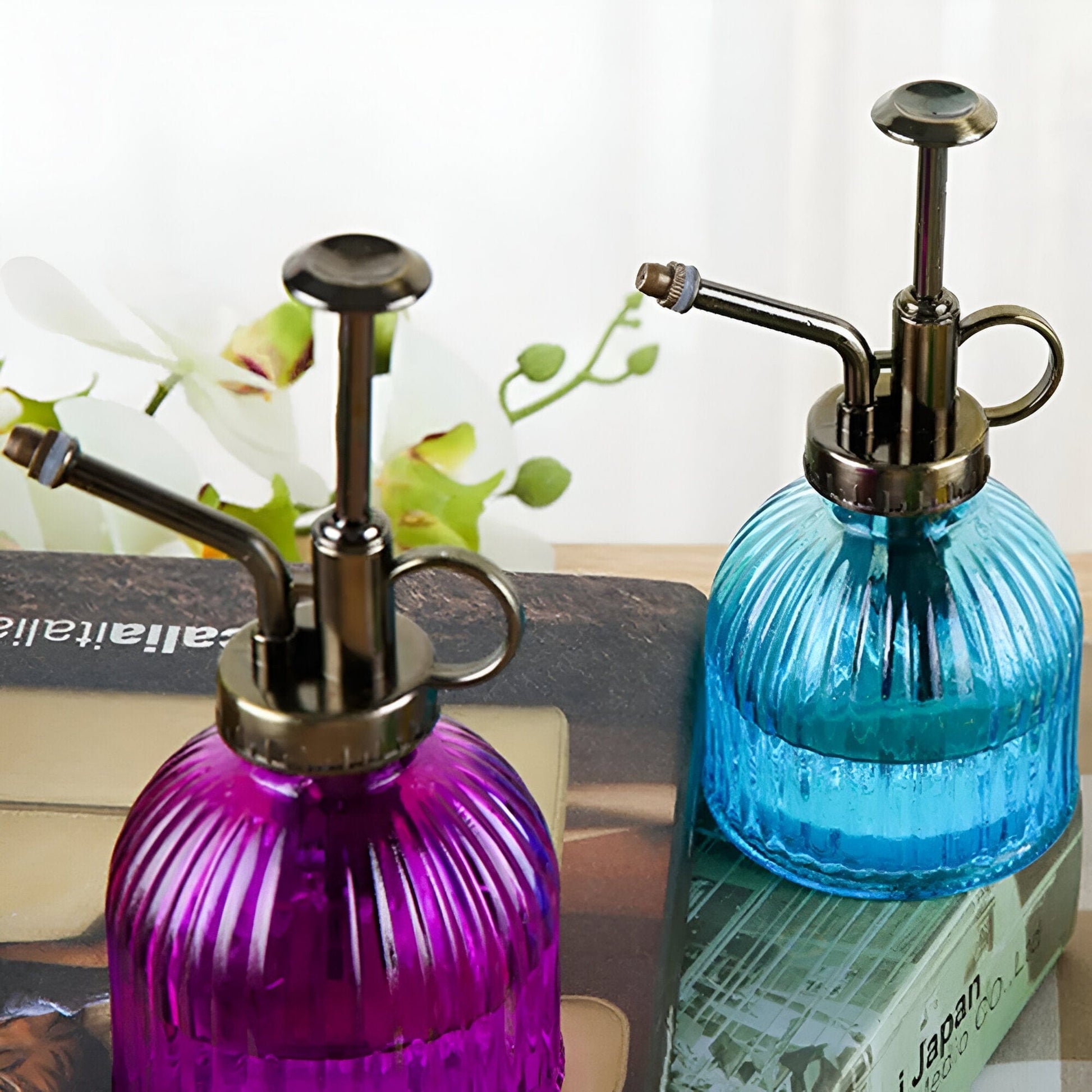 Colored Glass Plant Mister Spray Bottle