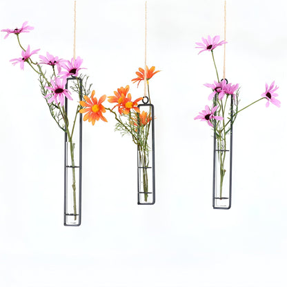  Hanging Iron Propagation Terrarium Vases