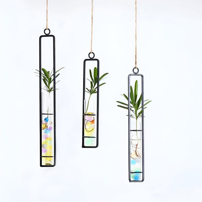  Hanging Iron Propagation Terrarium Vases