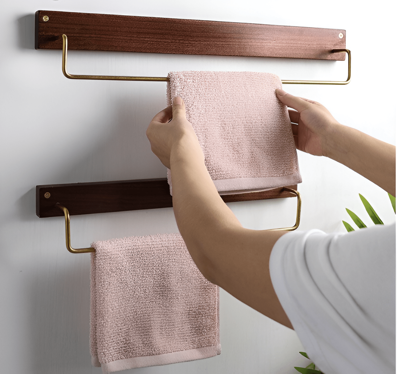 Beechwood Towel Rack