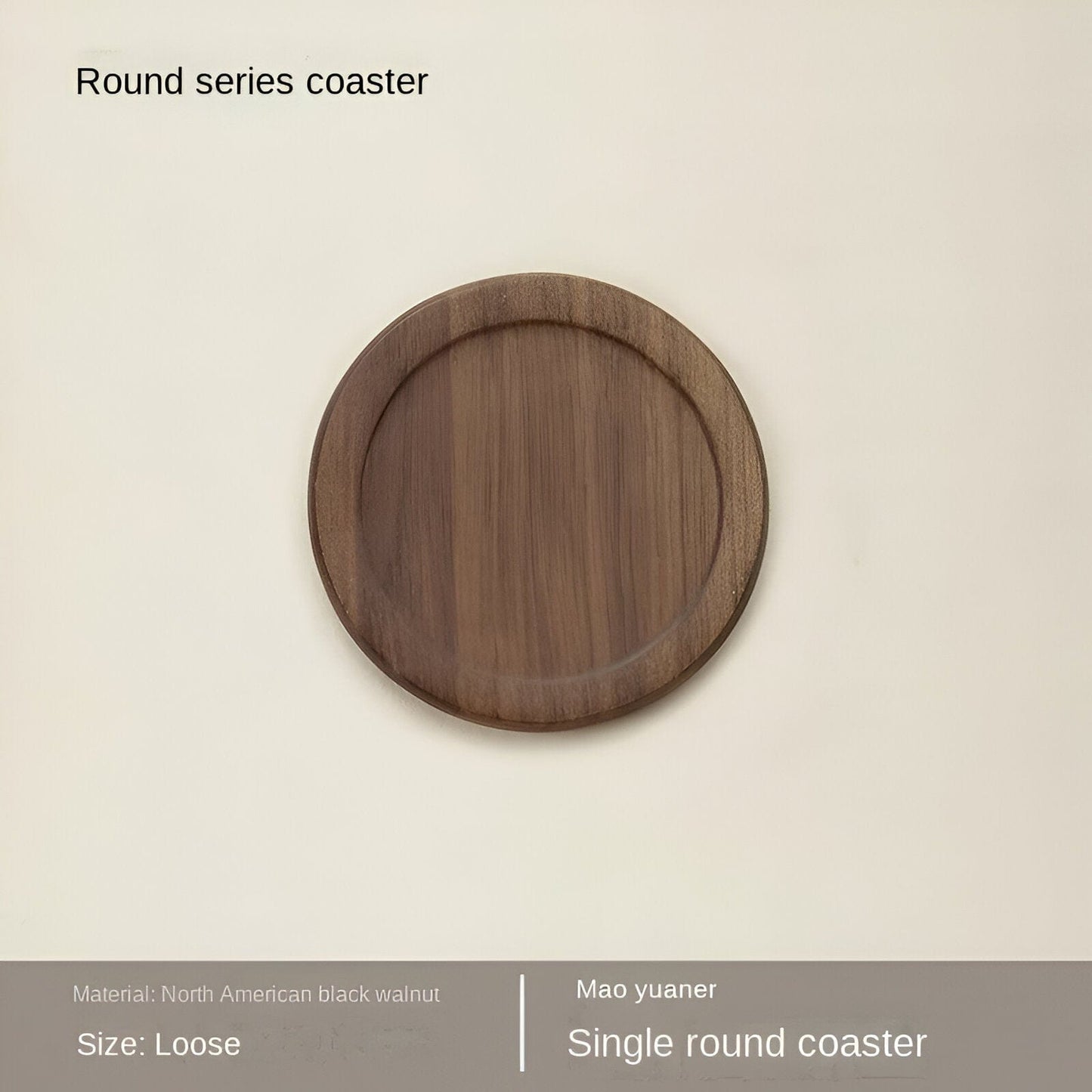 Pine Wood Coasters 6-Piece Set