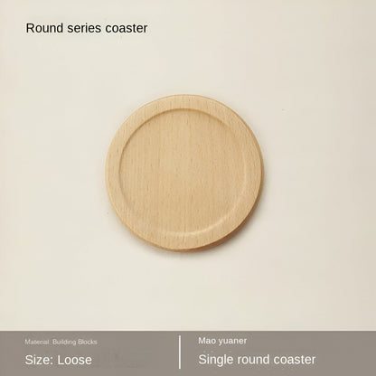 Pine Wood Coasters 6-Piece Set