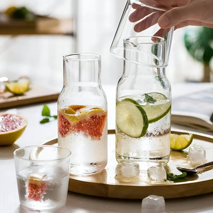 Glass Carafe & Tumbler Set