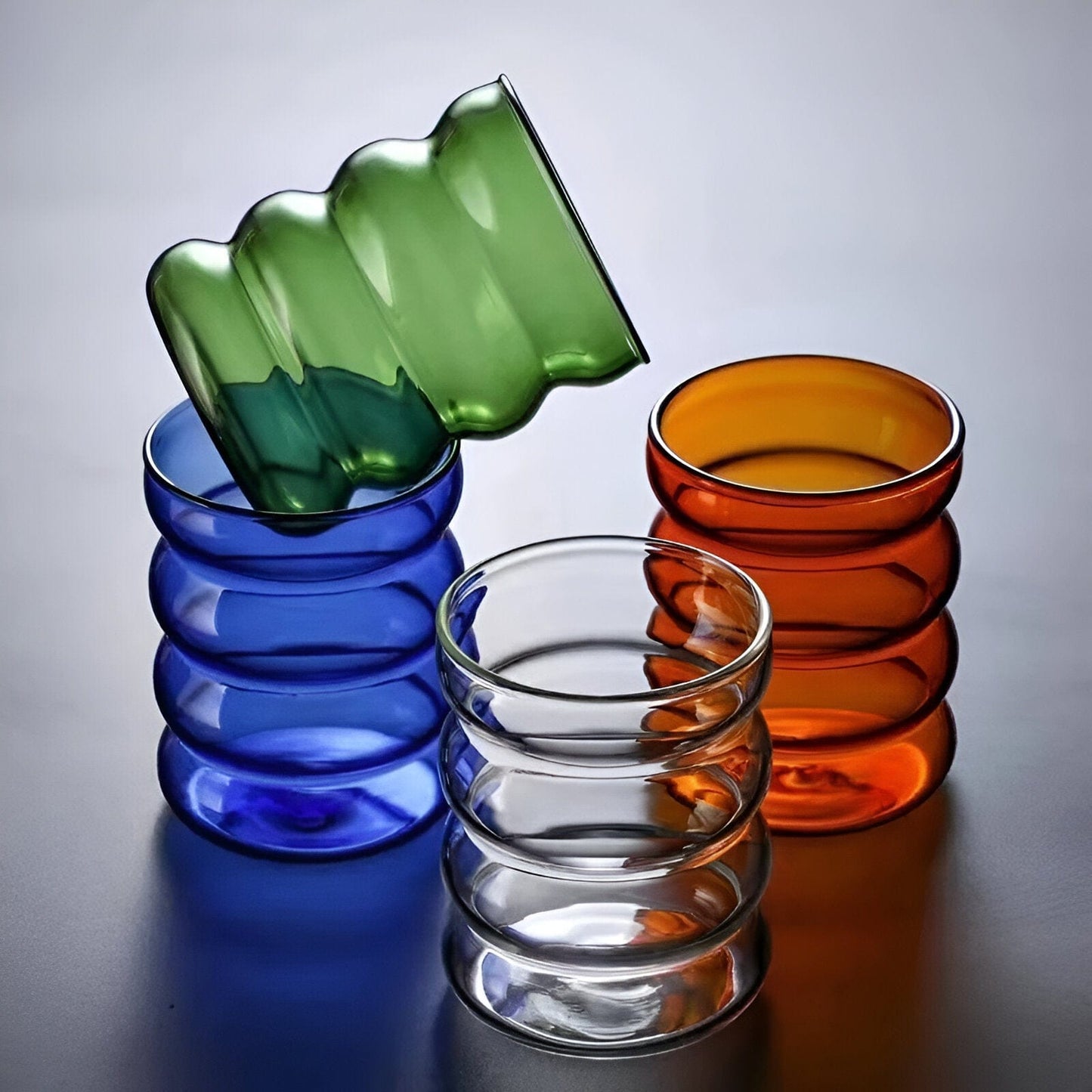 Colorful Bubble Glass Drink Cup