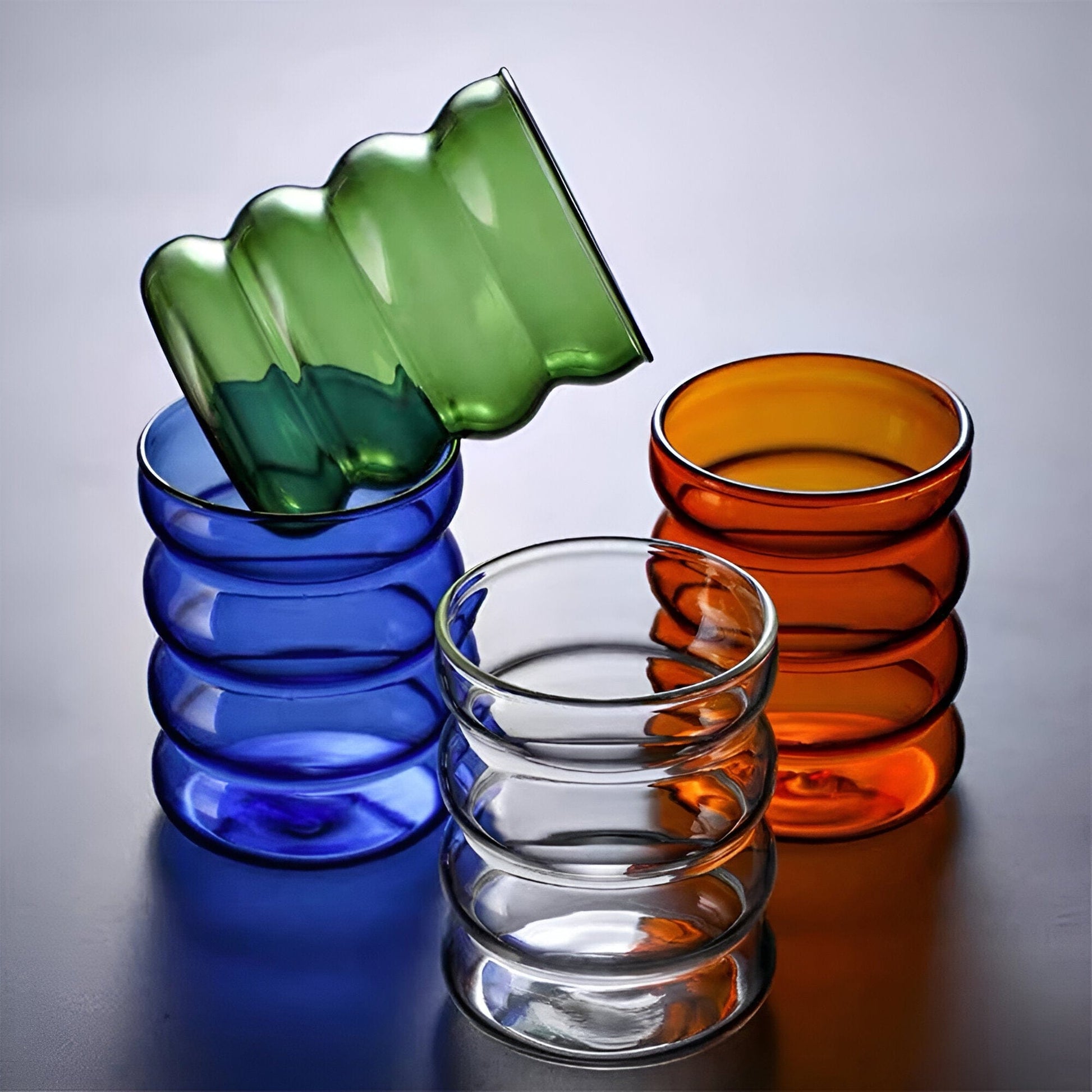 Colorful Bubble Glass Drink Cup