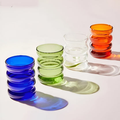 Colorful Bubble Glass Drink Cup