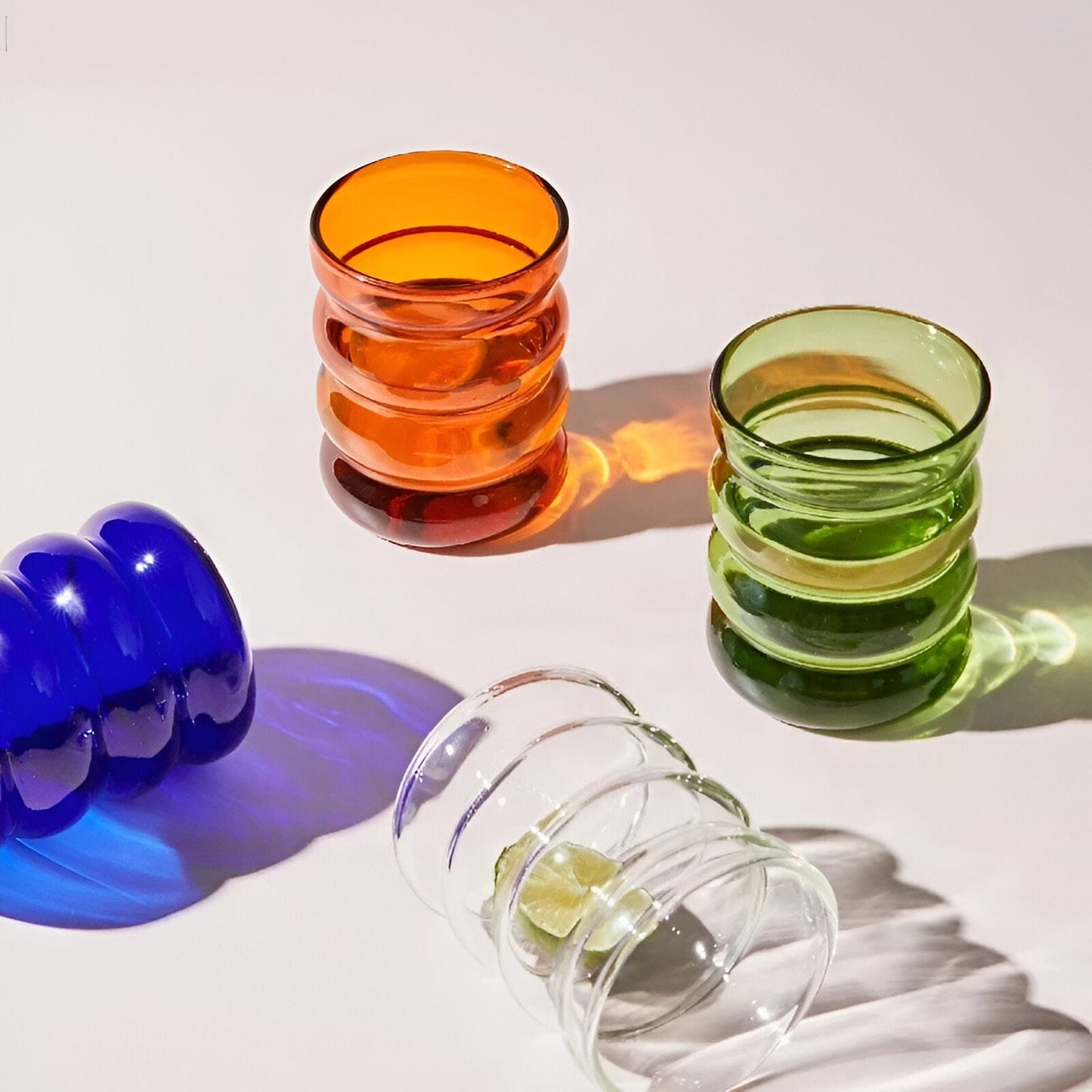 Colorful Bubble Glass Drink Cup