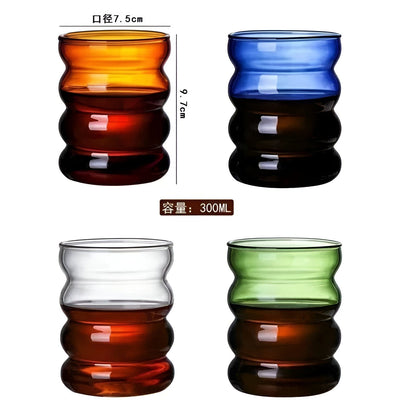 Colorful Bubble Glass Drink Cup