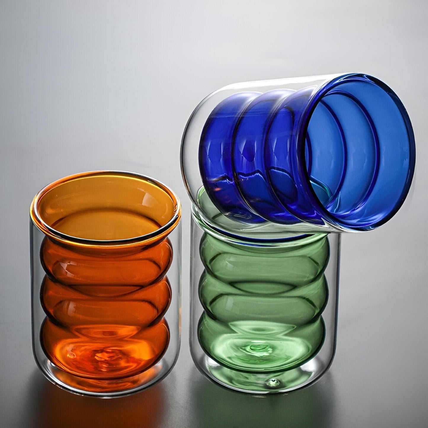 Colorful Bubble Glass Drink Cup