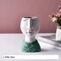 Face Figurine Sculpture Planter